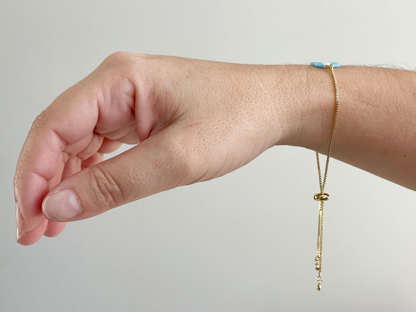 Double Country Miyuki Bead Adjustable Bracelet Flags.