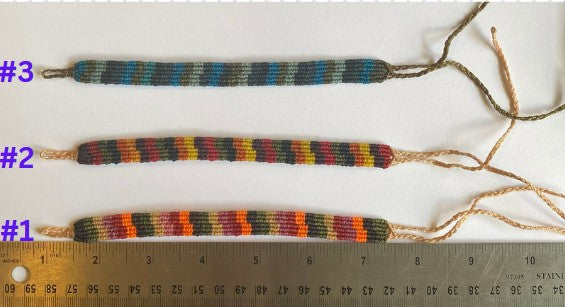 Handwoven Nylon Cord Friendship Bracelet. Adjustable Friendship Bracelet.