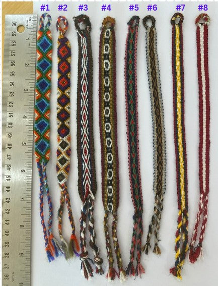 Handwoven Peruvian Friendship Bracelets – Made with Soft Alpaca Wool in Cusco