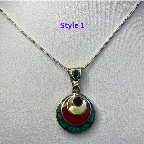 Inka Pattern Silver Alpaca Necklaces – Choose Your Style. Cute Alpaca Peruvian Necklace. Inka Symbols Jewelry. Inka Necklace.