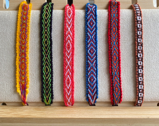 Handwoven Peruvian Friendship Bracelets. Colorful Friendship Bracelets