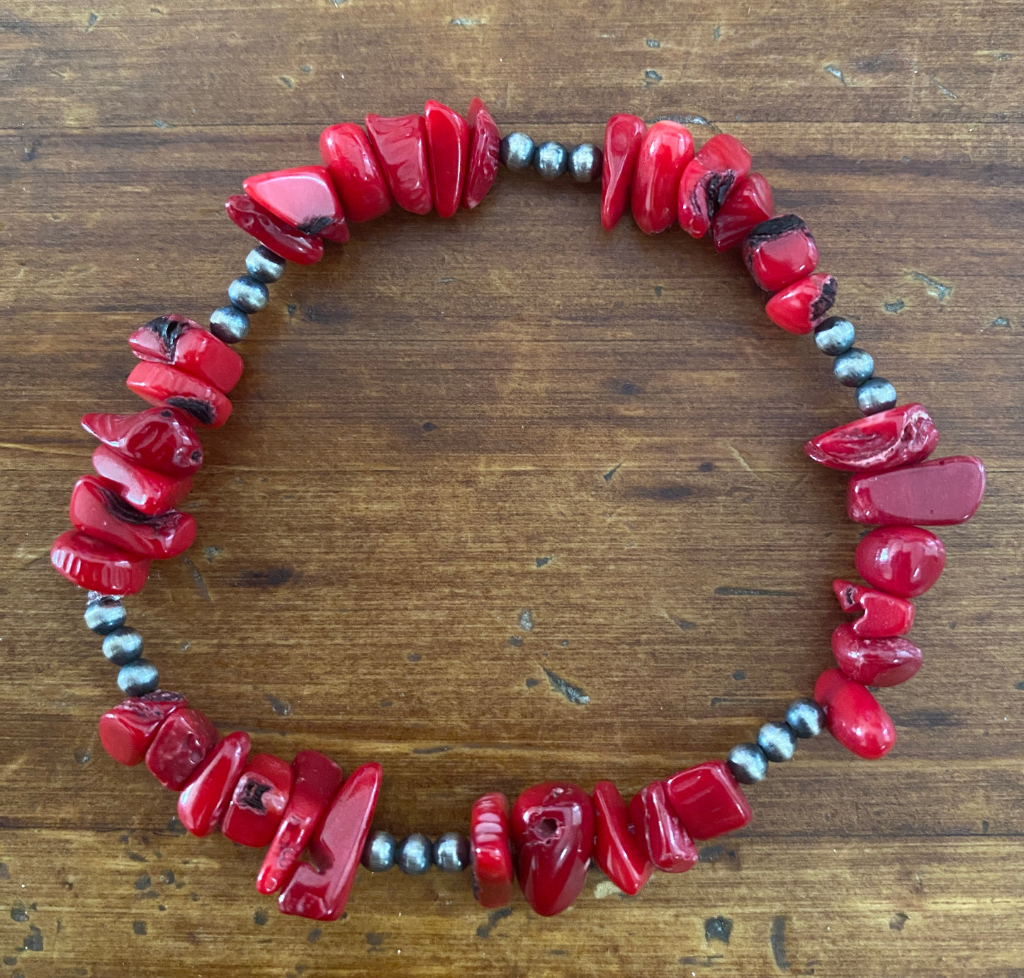 Natural Gemstones and Desert Pearls Stretch Bracelets