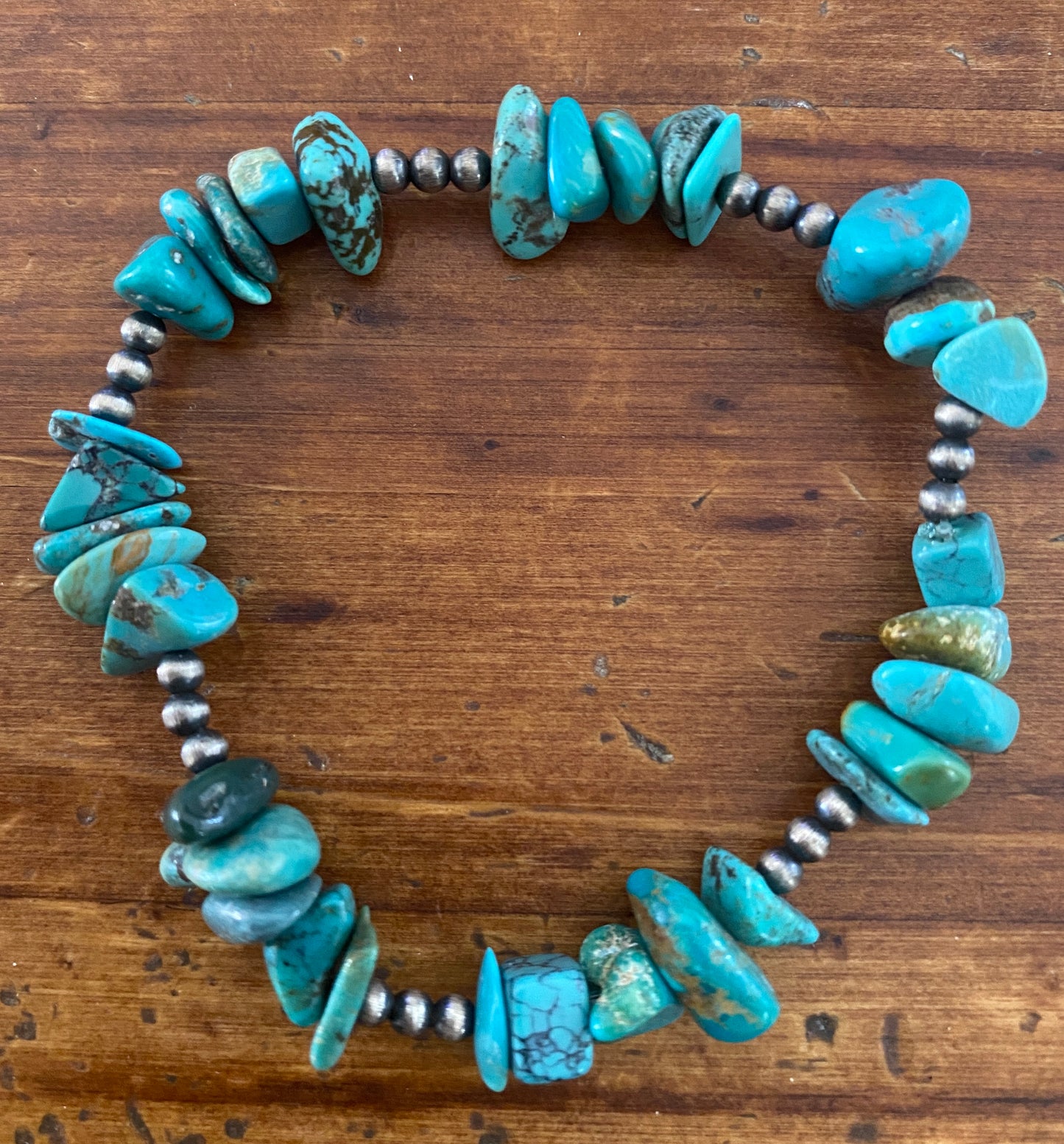 Natural Gemstones and Desert Pearls Stretch Bracelets