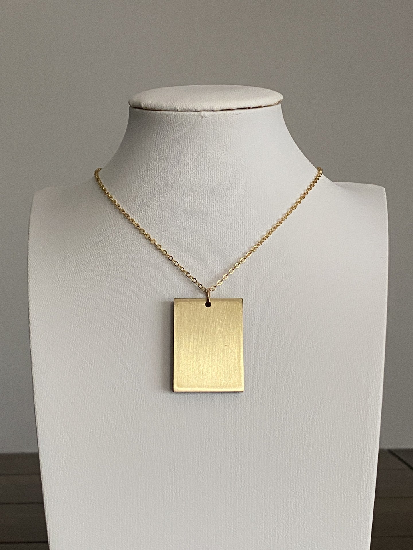 Handcrafted Brass & Wood Necklace with Colorful Resin and 16K Gold Chain
