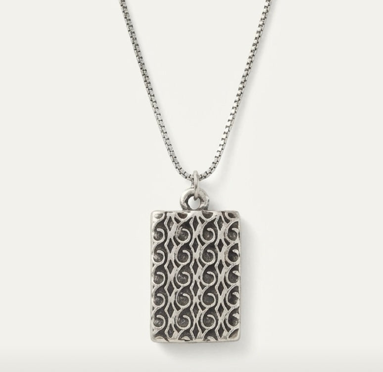 Handmade Resin Art Necklace in Alloy Bezel – 18” Adjustable Rhodium-Plated Chain – Choose Your Design