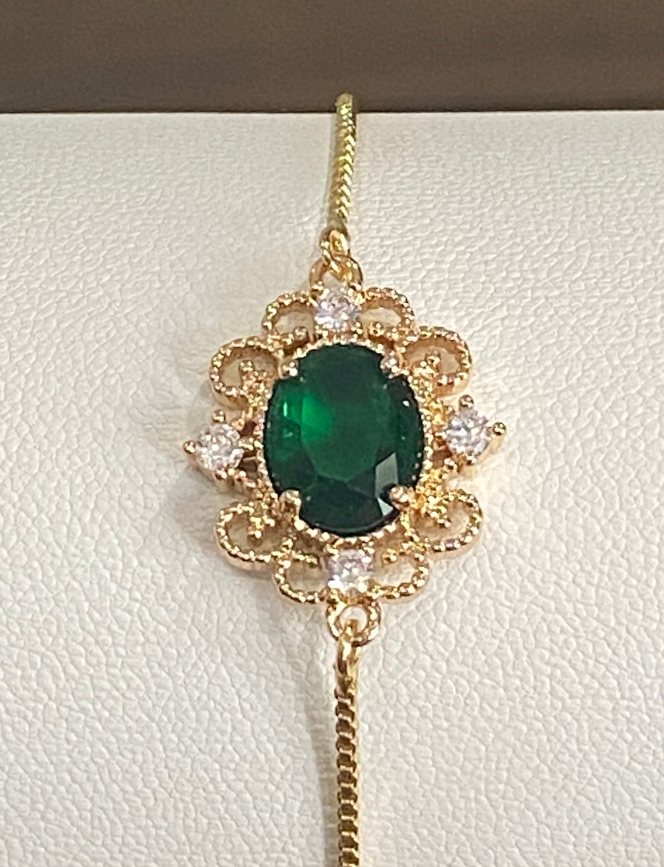 Gold Plated Adjustable Charm Bracelet – Glass & Butterfly Designs (5 Styles Available)