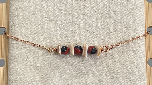 Rose Gold Plated Chip Stones Bracelets
