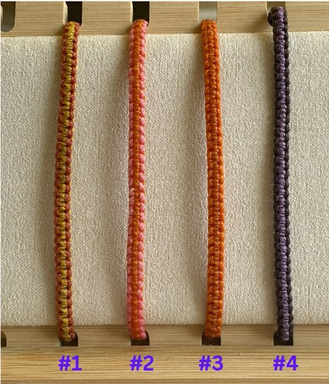 Nylon Cord Friendship Bracelet. Thin Friendship Bracelet. Adjustable Friendship Bracelet.